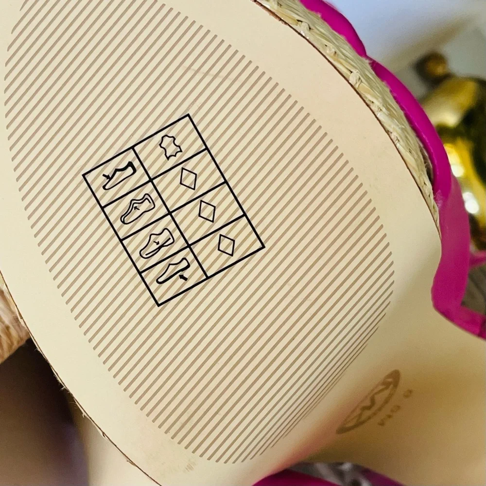 MICHAEL KORS Sadie Platform Leather Bow High Heeled Sandals Magenta Pink 8.5 - Picture 12 of 15